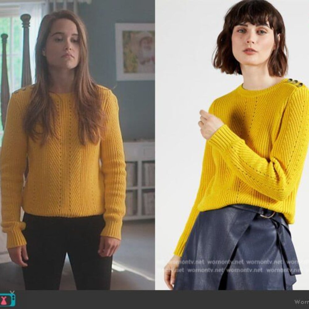 Ted Baker Hendrik Knit Crewneck Sweater in Yellow, Size 4 (Large) - Picture 7 of 16